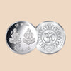 999 Fine Silver Lakshmi Ganesh Round Coin – Om Insignia
