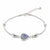 925 sterling silver evil eye heart bracelet