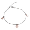 Rose Gold Charm 925 Silver Anklet