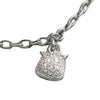 Butterfly & Charm Silver Anklet