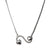 Double Heart Pendant Necklace in 925 Sterling Silver with CZ – Symbol of Love & Togetherness