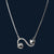 Double Heart Pendant Necklace in 925 Sterling Silver with CZ – Symbol of Love & Togetherness - Tavshan