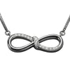 Infinity Pendant Necklace in 925 Sterling Silver with CZ – Eternal Bond