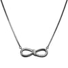 Infinity Pendant Necklace in 925 Sterling Silver with CZ – Eternal Bond
