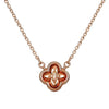 Celtic Knot Pendant Necklace in 925 Sterling Silver with Rose Gold Finish