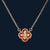Celtic Knot Pendant Necklace in 925 Sterling Silver with Rose Gold Finish - Tavshan
