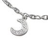 Silver Moon & Owl Charm Anklet