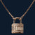 Mini Lock Pendant Necklace in 925 Sterling Silver with Rose Gold Finish - Tavshan