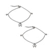 Elegant Leaf Charm 925 Sterling Silver Anklet
