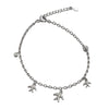 Silver Palm Tree Charm Anklet