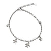 Silver Palm Tree Charm Anklet - Tavshan
