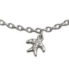Silver Palm Tree Charm Anklet