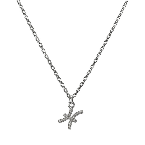 Starfish Pendant Necklace in 925 Sterling Silver with CZ Stones – Ocean-Inspired Elegance