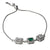 925 Sterling Silver Emerald-Cut CZ Trio Bracelet