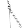 925 Sterling Silver Cylindrical Twist Pendant Necklace