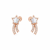 Pure 925 Silver MOP Star Studs | Pure 925 Silver Rose Gold Finish BIS Hallmarked | Tavshan