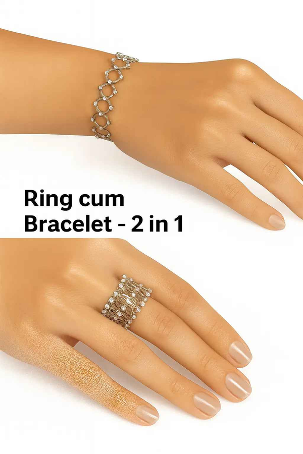 2-in-1 Convertible Ring Bracelet for Versatile Style