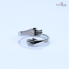 Embrace Hug Me Adjustable Ring - 925 Sterling Silver