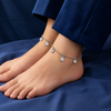 Butterfly Charm Pure 925 Silver Anklet