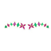 Pink & Green CZ Cluster Ear Cuff / Bluetooth Earring – 925 Sterling Silver with Gold Plating