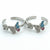925 Sterling Silver Multicolour Butterfly & Flower Adjustable Toe Ring | Enamel CZ Silver Bichiya for Women