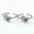 925 Sterling Silver Purple Stone Heart Adjustable Toe Ring | CZ Silver Bichiya for Women