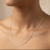 925 Sterling Silver Classic Snake Chain Necklace for Women | Minimal Everyday Jewelry - Tavshan
