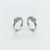 925 Sterling Silver Twisted Knot CZ Toe Rings | Adjustable Bichiya Pair | Tavshan