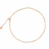 Rose Gold Cable Chain Anklet| 925 Sterling Silver Payal