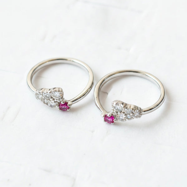925 Sterling Silver CZ Floral Toe Ring | BIS Hallmarked Bichiya for Women