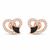 Black Enamel Heart Stud – Hero