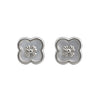 925 Sterling Silver Floral Mother-of-Pearl Stud Earrings