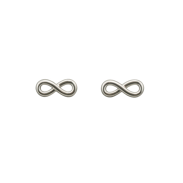 925 Sterling Silver Infinity Symbol Stud Earrings