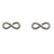 925 Sterling Silver Infinity Symbol Stud Earrings