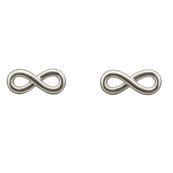 925 Sterling Silver Infinity Symbol Stud Earrings