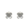925 Sterling Silver Mother-of-Pearl Floral Stud Earrings