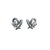925 Sterling Silver Spiral CZ Stud Earrings