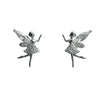 925 Sterling Silver Fairy Stud Earrings