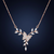Butterfly Necklace - Midnight Navy Gradient