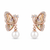 Butterfly Pearl Stud – Full Wings Hero