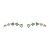 Teardrop CZ Ear Cuff / Bluetooth Earring – Gold Plated 925 Sterling Silver