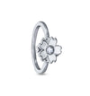 White Blossom Ring – Rhodium Plated 925 Sterling Silver