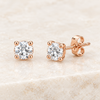 Detachable solitaire studs worn without jackets