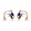 Dolphin Earrings Flat Lay