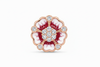 Floral Stud - Top Down Angle