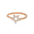 Stellar Charm Ring – Rose Gold Plated 925 Sterling Silver
