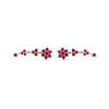 Pink Floral CZ Ear Cuff / Bluetooth Earring – Gold Plated 925 Sterling Silver