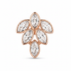 Marquise Leaf Stud – Top Angle