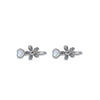 Sparkling Daisy Heart Toe Ring – Rhodium Plated 925 Sterling Silver