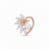 Marquise CZ Pearl Heart Stud Earrings | Pure 925 Silver Rose Gold Finish BIS Hallmarked | Tavshan